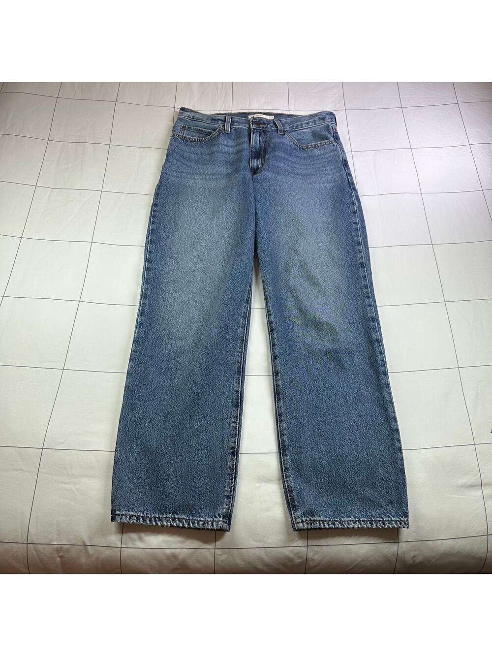 Levi's Jeans Womens 29 Blue '94 Baggy Medium Wash Cotton Rigid Straight Denim